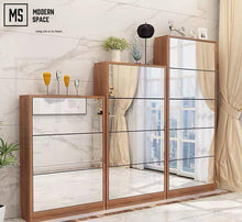 Load image into Gallery viewer, DEXTER Ulta-Slim Mirror Shoe Cabinet
