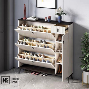 JADEN Ultra-Slim Colonial Shoe Cabinet