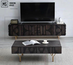 BLAKE Designer Solid Wood TV Console