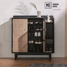 Load image into Gallery viewer, GASOLINE Vintage Rattan Shoe Cabinet
