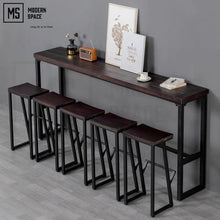 Load image into Gallery viewer, BAILEYS Industrial Solid Wood Bar Table
