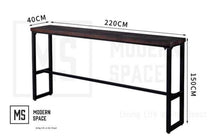 Load image into Gallery viewer, BAILEYS Industrial Solid Wood Bar Table
