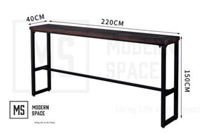 BAILEYS Industrial Solid Wood Bar Table