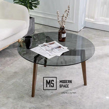 Load image into Gallery viewer, EMERY Round Glass Coffee Table
