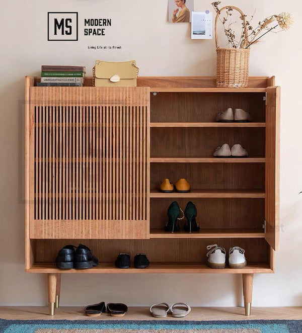 JARED Solid Wood Shoe Cabinet