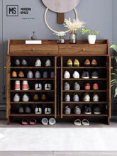 Load image into Gallery viewer, JEFFERY Rustic Shoe Cabinet
