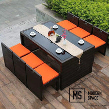 Load image into Gallery viewer, JEREEN Outdoor Rattan Dining Set
