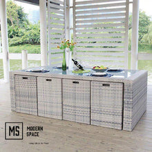 Load image into Gallery viewer, JEREEN Outdoor Rattan Dining Set
