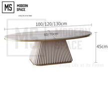 Load image into Gallery viewer, ISBEL Modern Oval Coffee Table

