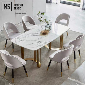 KASARI Modern Luxury Marble Dining Set