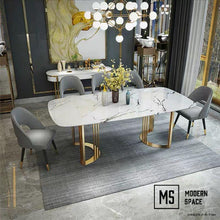 Load image into Gallery viewer, KASARI Modern Luxury Marble Dining Set

