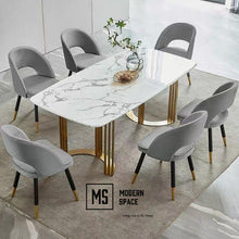 Load image into Gallery viewer, KASARI Modern Luxury Marble Dining Set
