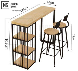 LINCON Industrial Bar Table