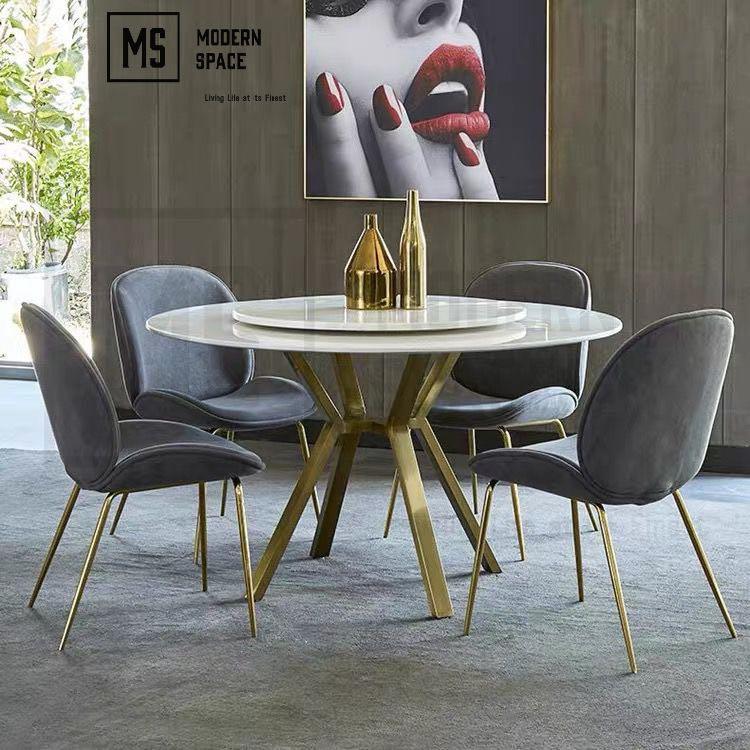 LOANNE Contemporary Round Dining Table