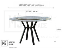 Load image into Gallery viewer, LOANNE Contemporary Round Dining Table
