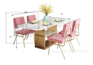 MAKEY Modern Luxe Dining Table / Chairs