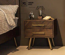 Load image into Gallery viewer, MAKI Solid Pinewood Bedside Cabinet
