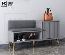 Load image into Gallery viewer, JANE Modern Shoe Bench x Cabinet
