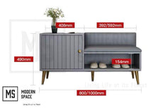 Load image into Gallery viewer, JANE Modern Shoe Bench x Cabinet
