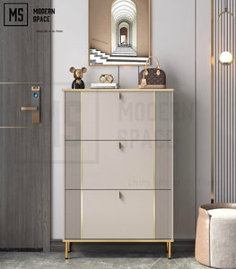 SANDY Modern Ultra-Slim Shoe Cabinet