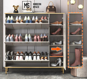 SANDY Modern Ultra-Slim Shoe Cabinet