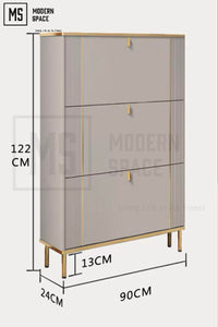 SANDY Modern Ultra-Slim Shoe Cabinet