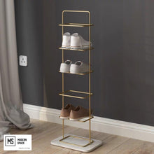 Load image into Gallery viewer, MILES Marble Base Shoe Rack
