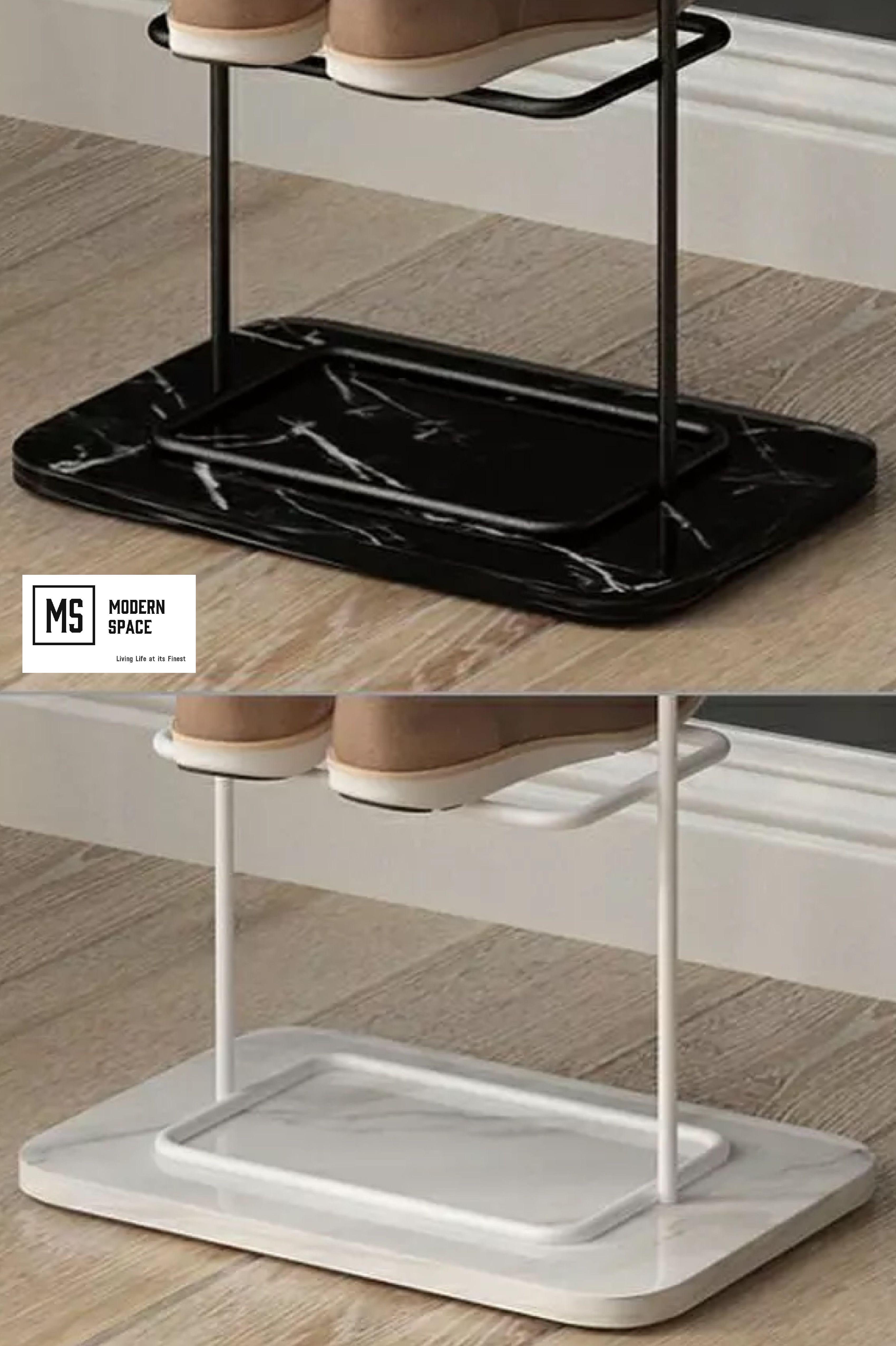 Shoe Rack Marbel MILES Minimalist Marble Shoe Rack – Modern Space Living