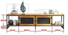 Load image into Gallery viewer, JAXTON Industrial Solid Wood TV Console
