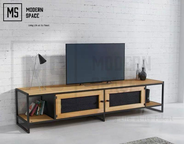 MONTE Rustic Solid Wood TV Console