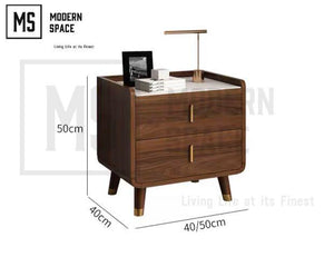 PATREK Rustic Bedside Cabinet