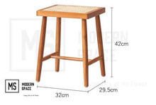 Load image into Gallery viewer, MORRIS Rattan Stool
