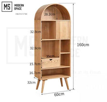 Load image into Gallery viewer, JULIEN Scandinavian Solid Wood Display Shelf

