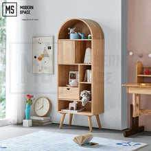 Load image into Gallery viewer, JULIEN Scandinavian Solid Wood Display Shelf
