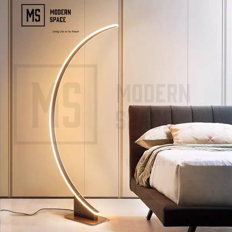 Half moon hot sale floor lamp