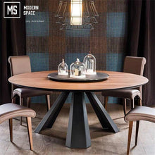 Load image into Gallery viewer, SPENCER Rustic Solid Wood Dining Table
