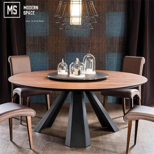 SPENCER Rustic Solid Wood Dining Table