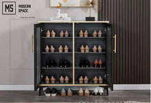Load image into Gallery viewer, LUKAS Modern Aluminum Shoe Cabinet
