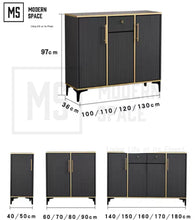 Load image into Gallery viewer, LUKAS Modern Aluminum Shoe Cabinet
