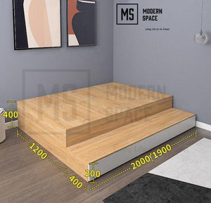 OKAZAKI Platform Storage Bed